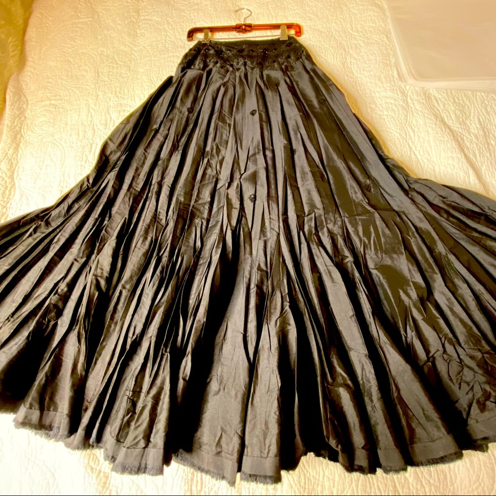 FREE PEOPLE Beaded Maxi Full Skirt - Picture 4 of 10